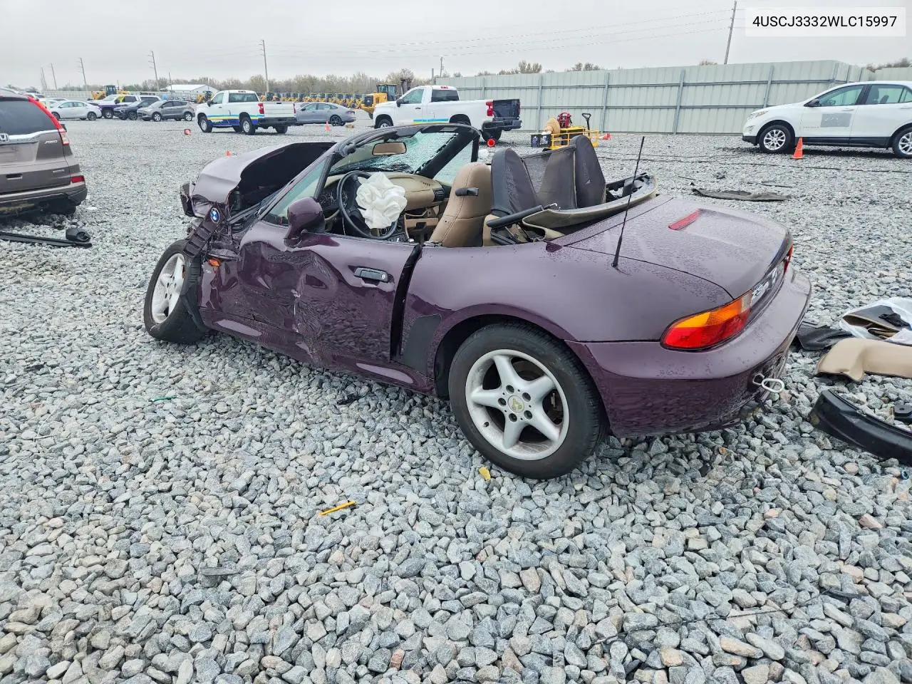 1998 BMW Z3 2.8 VIN: 4USCJ3332WLC15997 Lot: 76900805