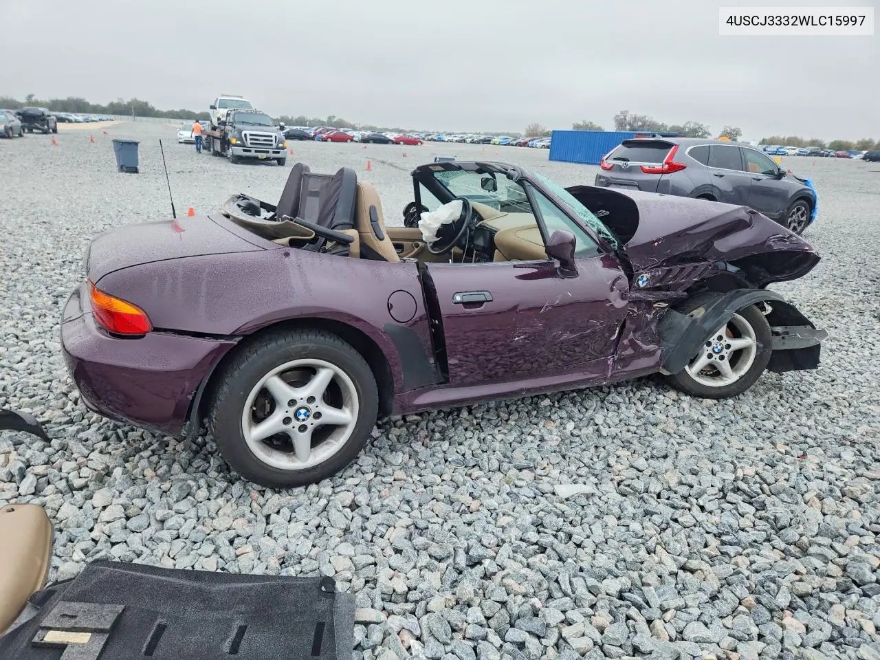 1998 BMW Z3 2.8 VIN: 4USCJ3332WLC15997 Lot: 76900805
