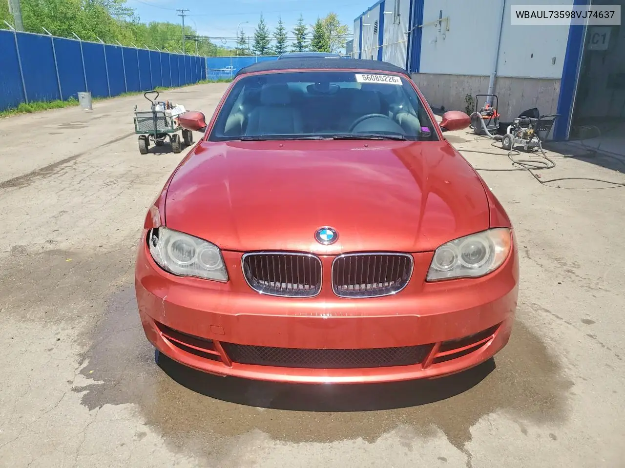 2008 BMW 128 I VIN: WBAUL73598VJ74637 Lot: 56085226