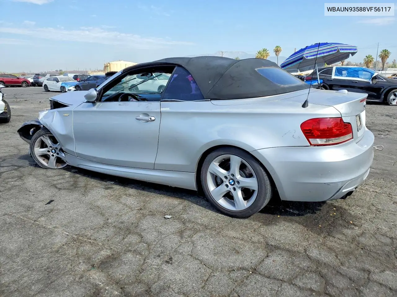 2008 BMW 135 I VIN: WBAUN93588VF56117 Lot: 61617576