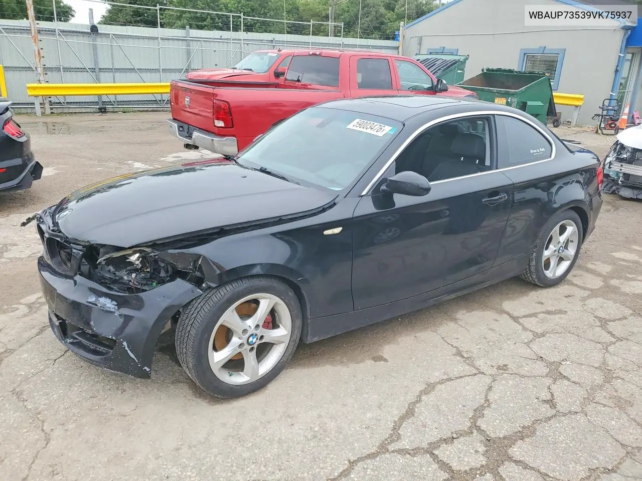 2009 BMW 128 I VIN: WBAUP73539VK75937 Lot: 59003476