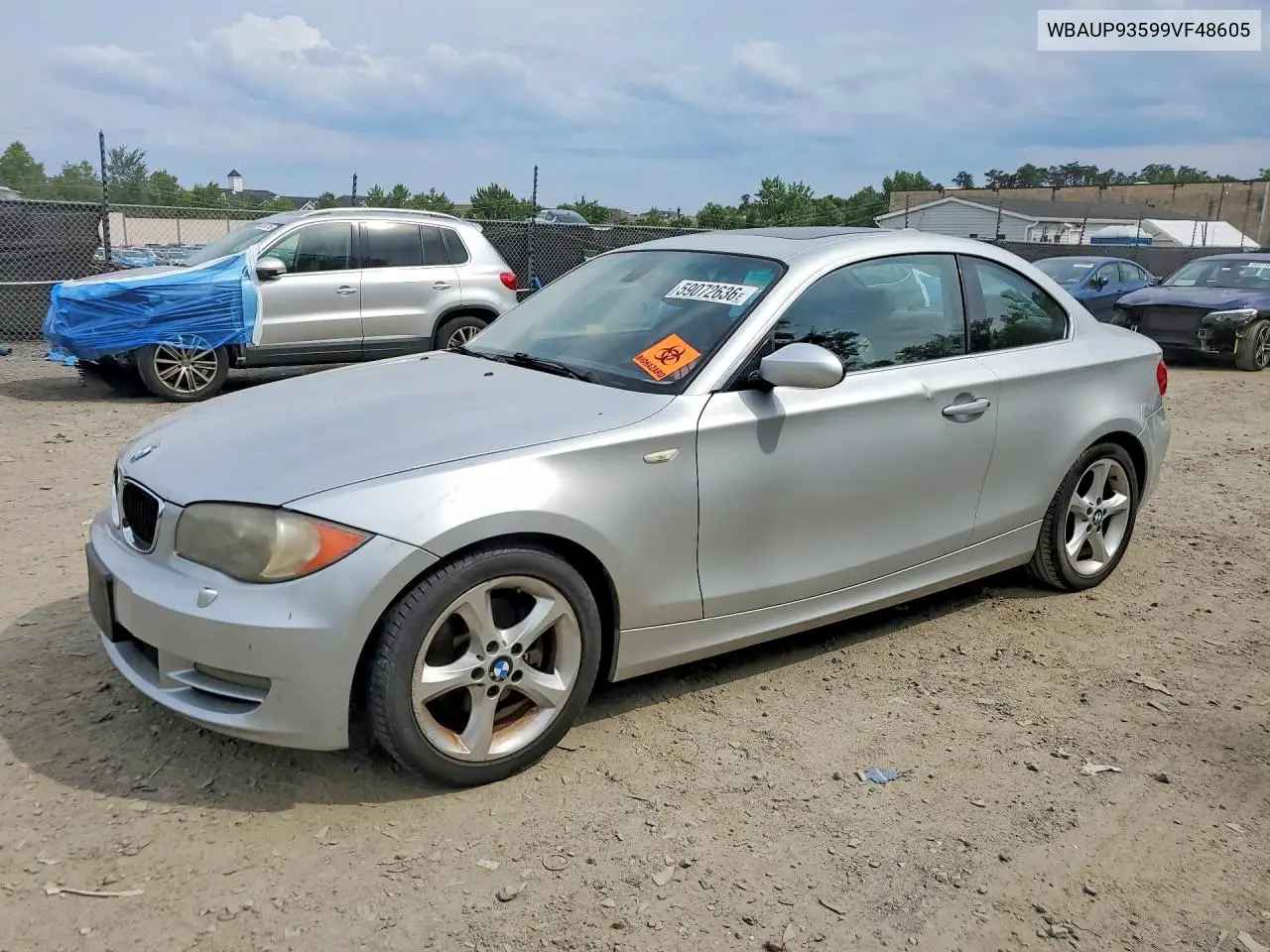 2009 BMW 128 I VIN: WBAUP93599VF48605 Lot: 59072636
