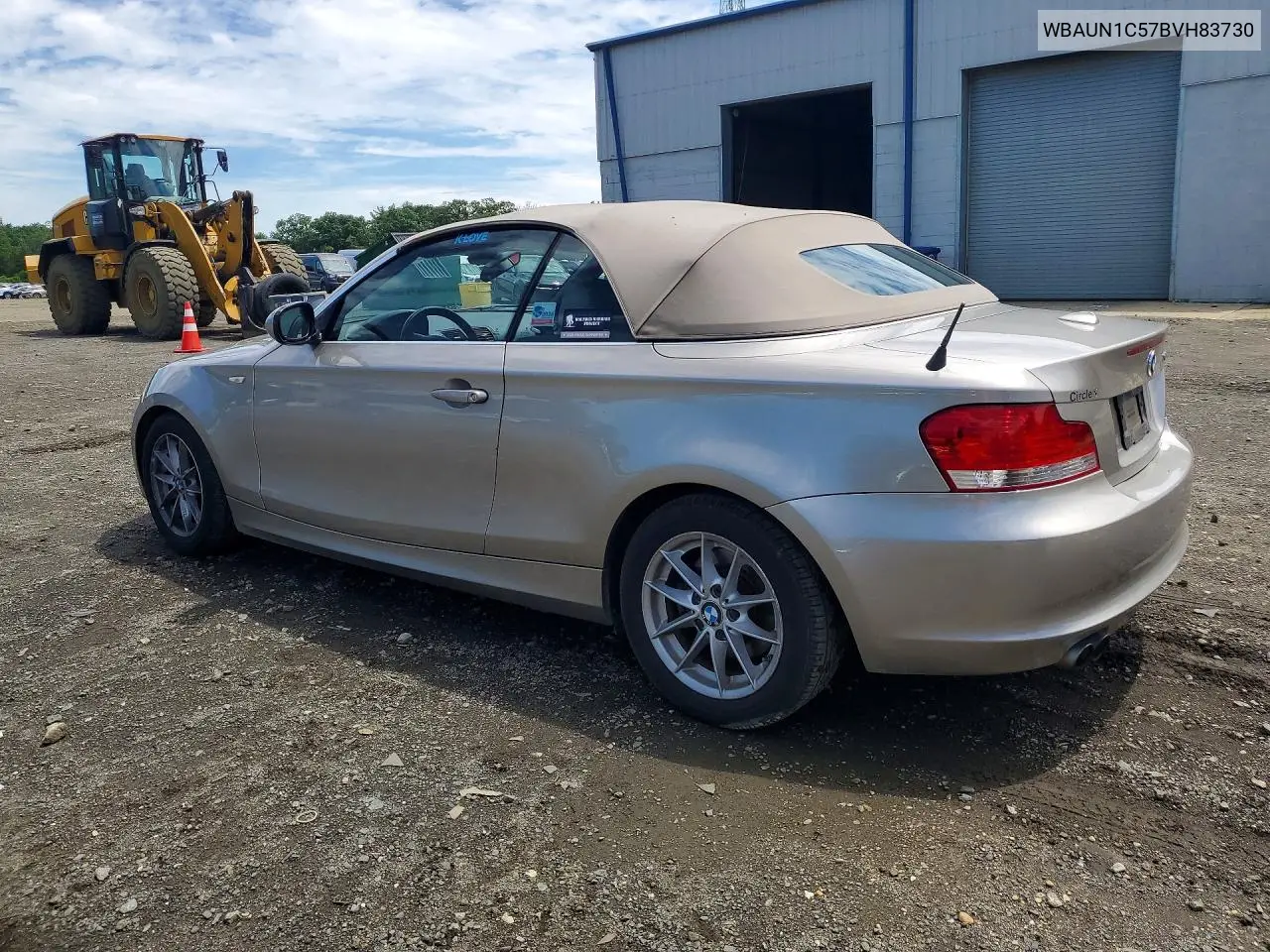 2011 BMW 128 I VIN: WBAUN1C57BVH83730 Lot: 53639446