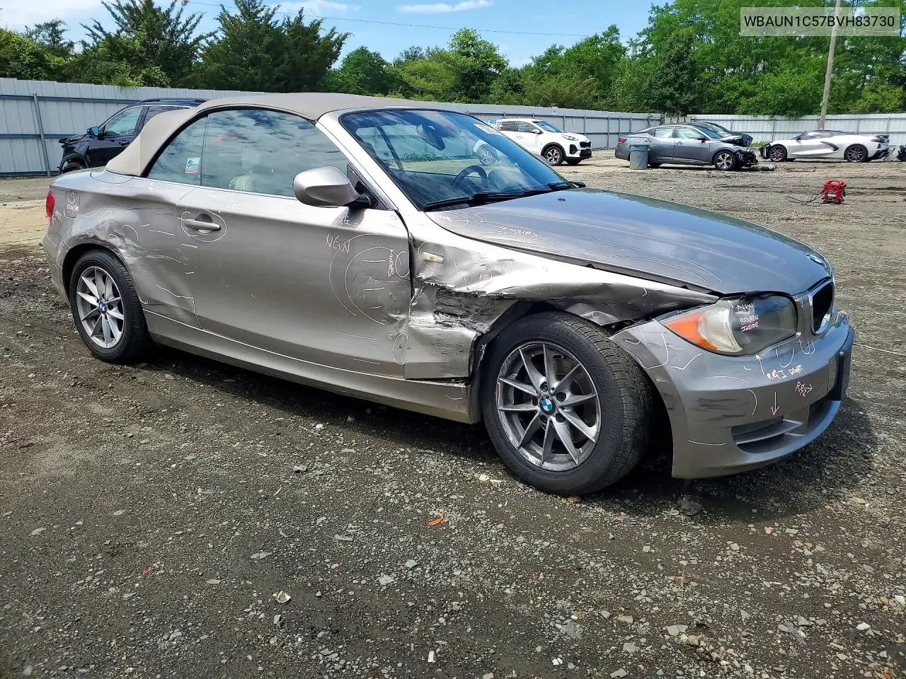 2011 BMW 128 I VIN: WBAUN1C57BVH83730 Lot: 53639446