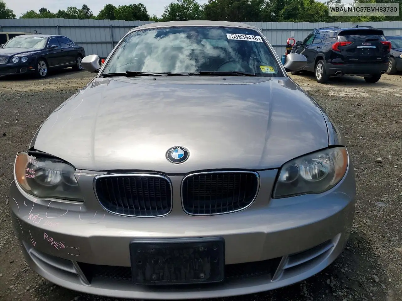 2011 BMW 128 I VIN: WBAUN1C57BVH83730 Lot: 53639446
