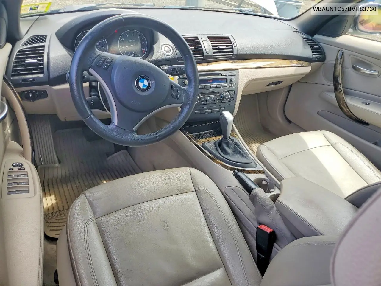 2011 BMW 128 I VIN: WBAUN1C57BVH83730 Lot: 53639446