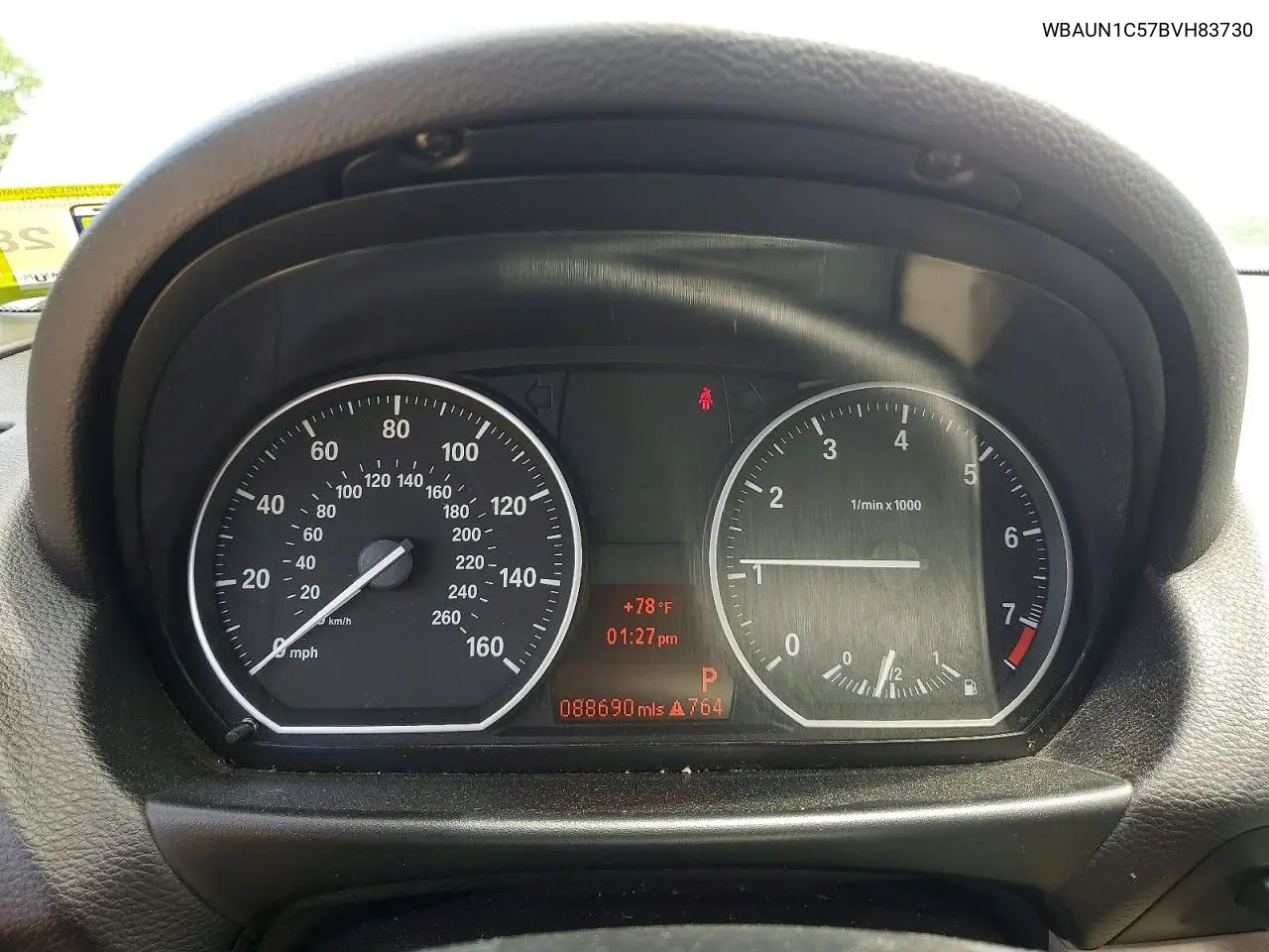 2011 BMW 128 I VIN: WBAUN1C57BVH83730 Lot: 53639446
