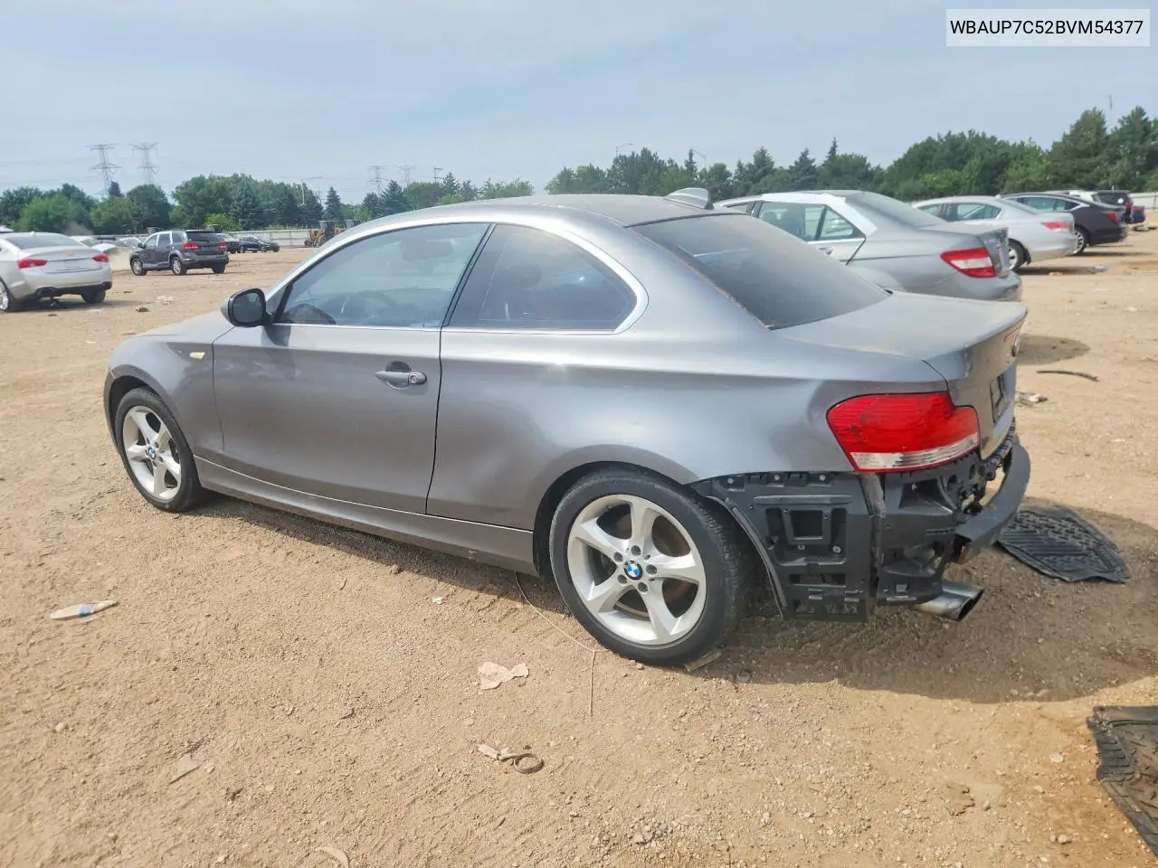 2011 BMW 128 I VIN: WBAUP7C52BVM54377 Lot: 58229686