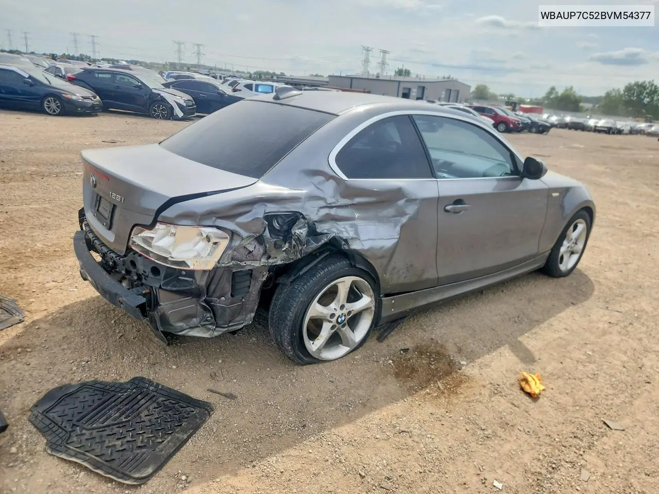 2011 BMW 128 I VIN: WBAUP7C52BVM54377 Lot: 58229686