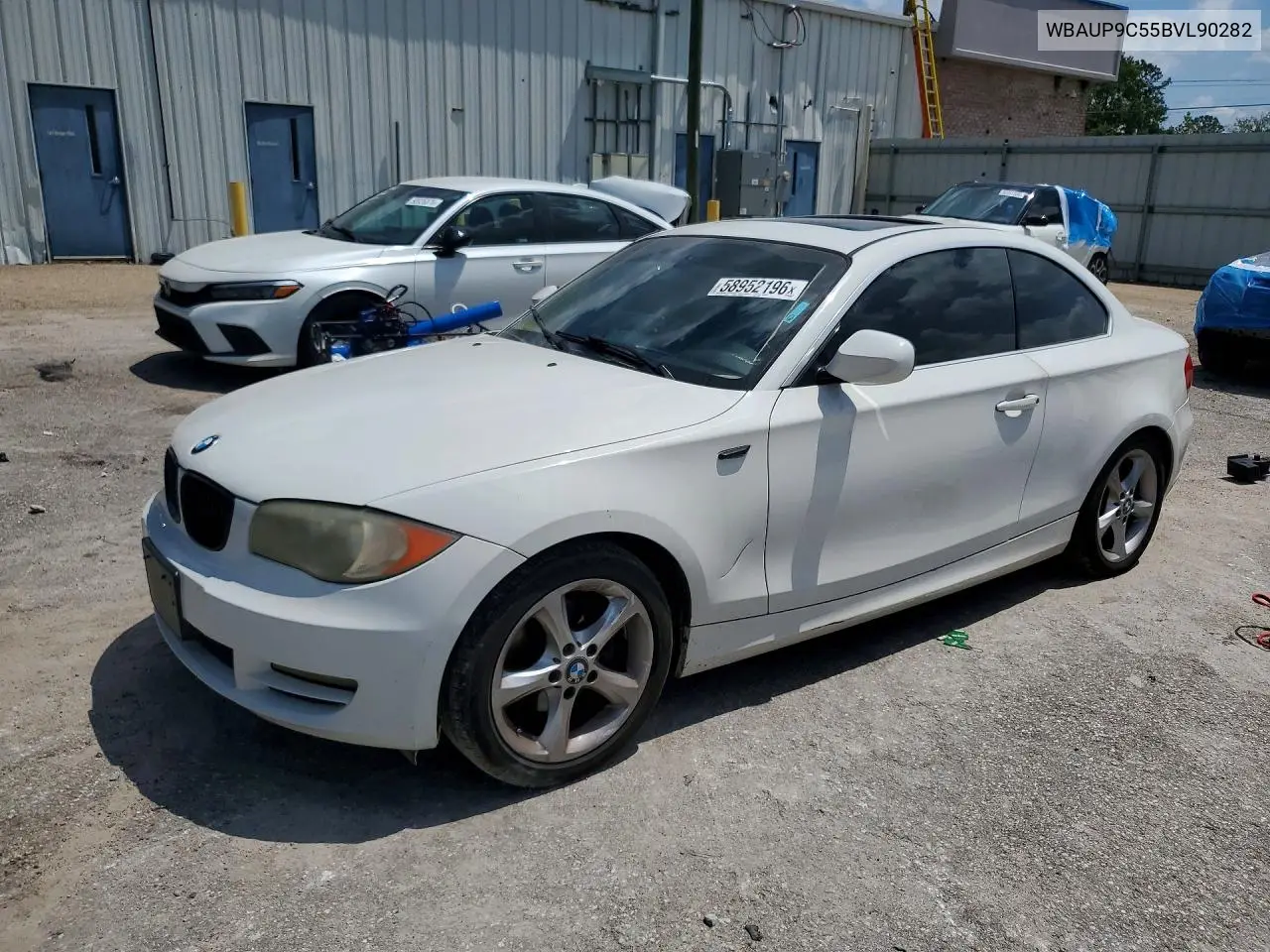 2011 BMW 128 I VIN: WBAUP9C55BVL90282 Lot: 58952196