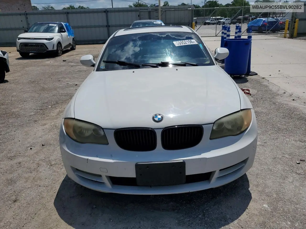 2011 BMW 128 I VIN: WBAUP9C55BVL90282 Lot: 58952196
