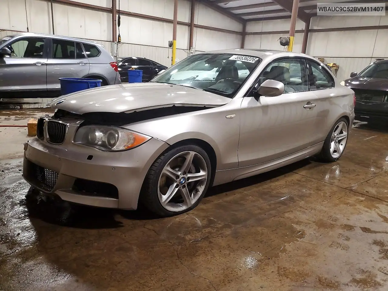 2011 BMW 135 I VIN: WBAUC9C52BVM11407 Lot: 59536226