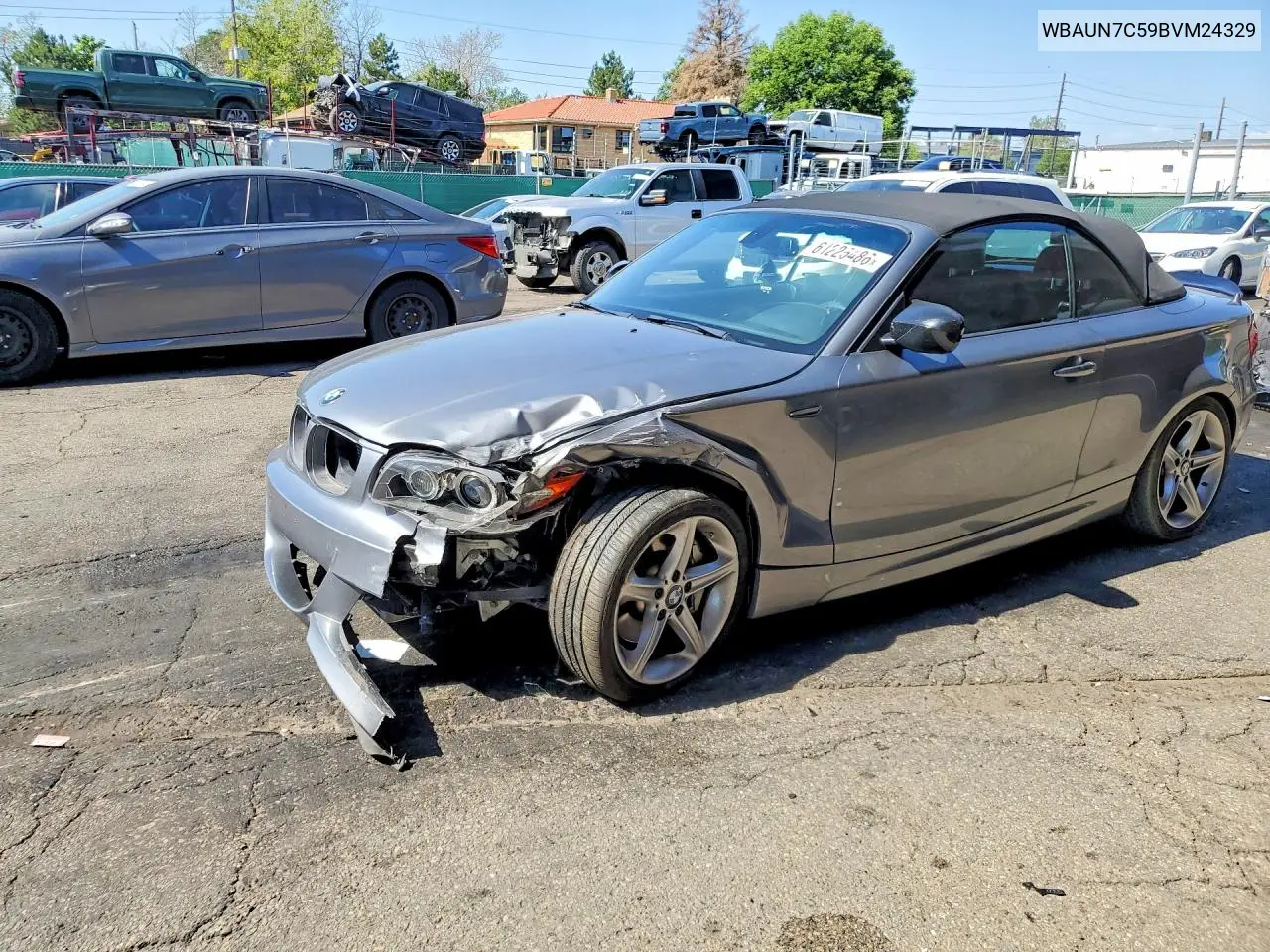2011 BMW 135 I VIN: WBAUN7C59BVM24329 Lot: 61225486