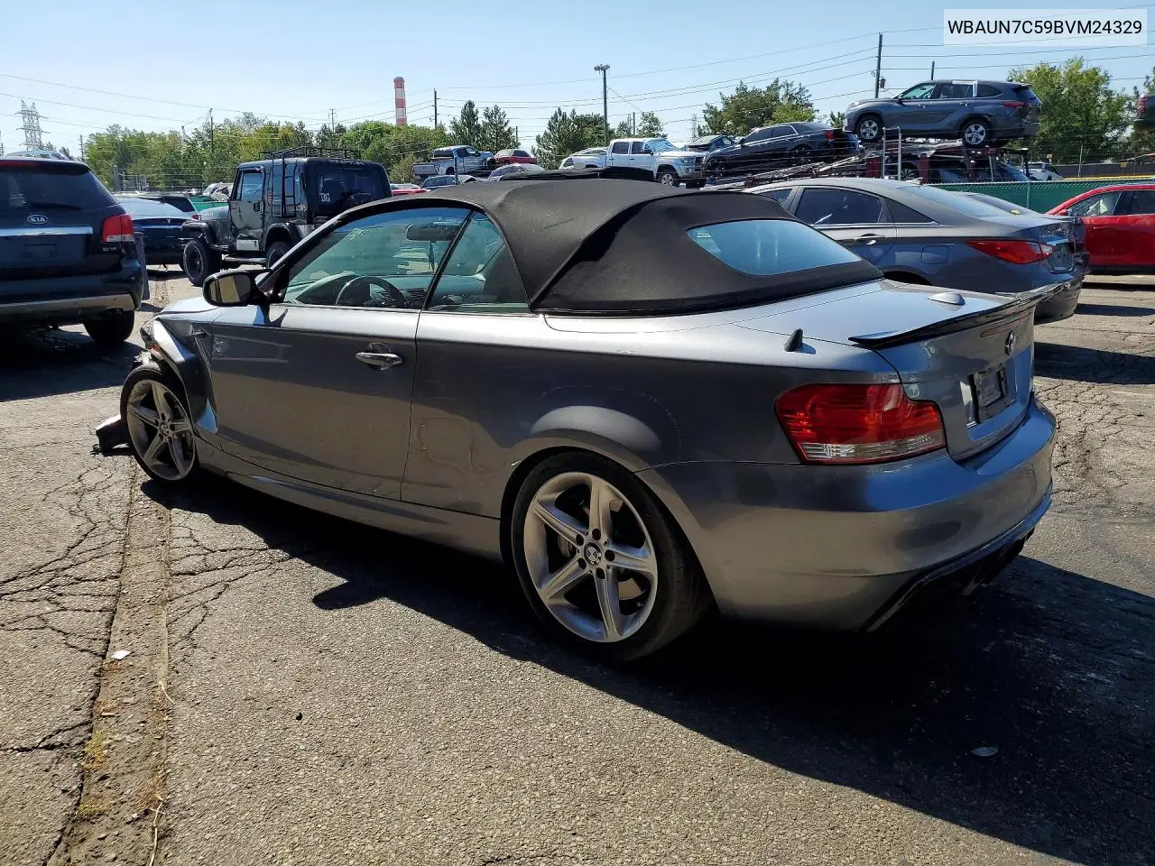 2011 BMW 135 I VIN: WBAUN7C59BVM24329 Lot: 61225486