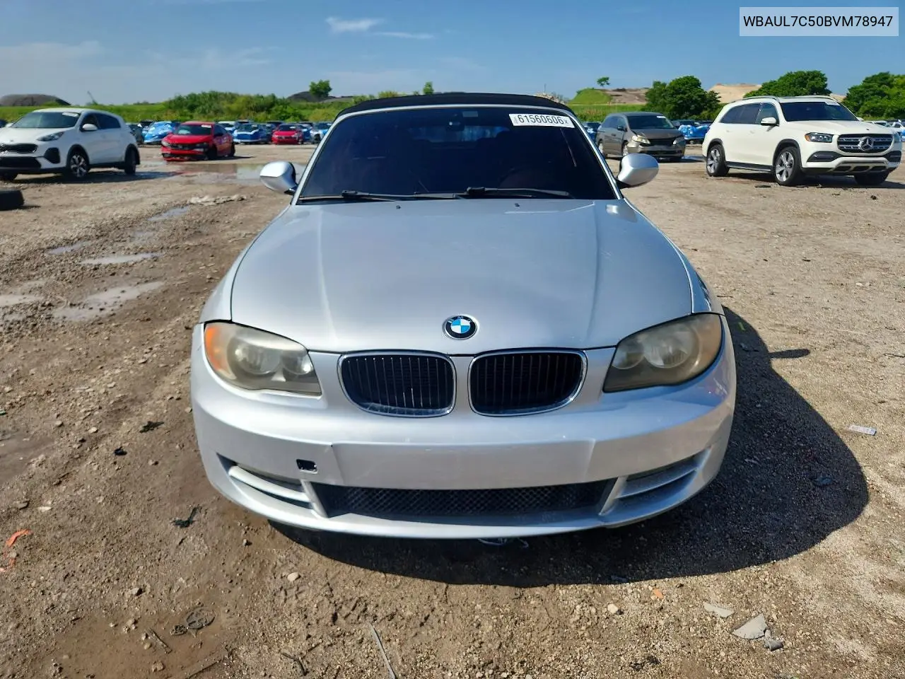 2011 BMW 128 I VIN: WBAUL7C50BVM78947 Lot: 61560606