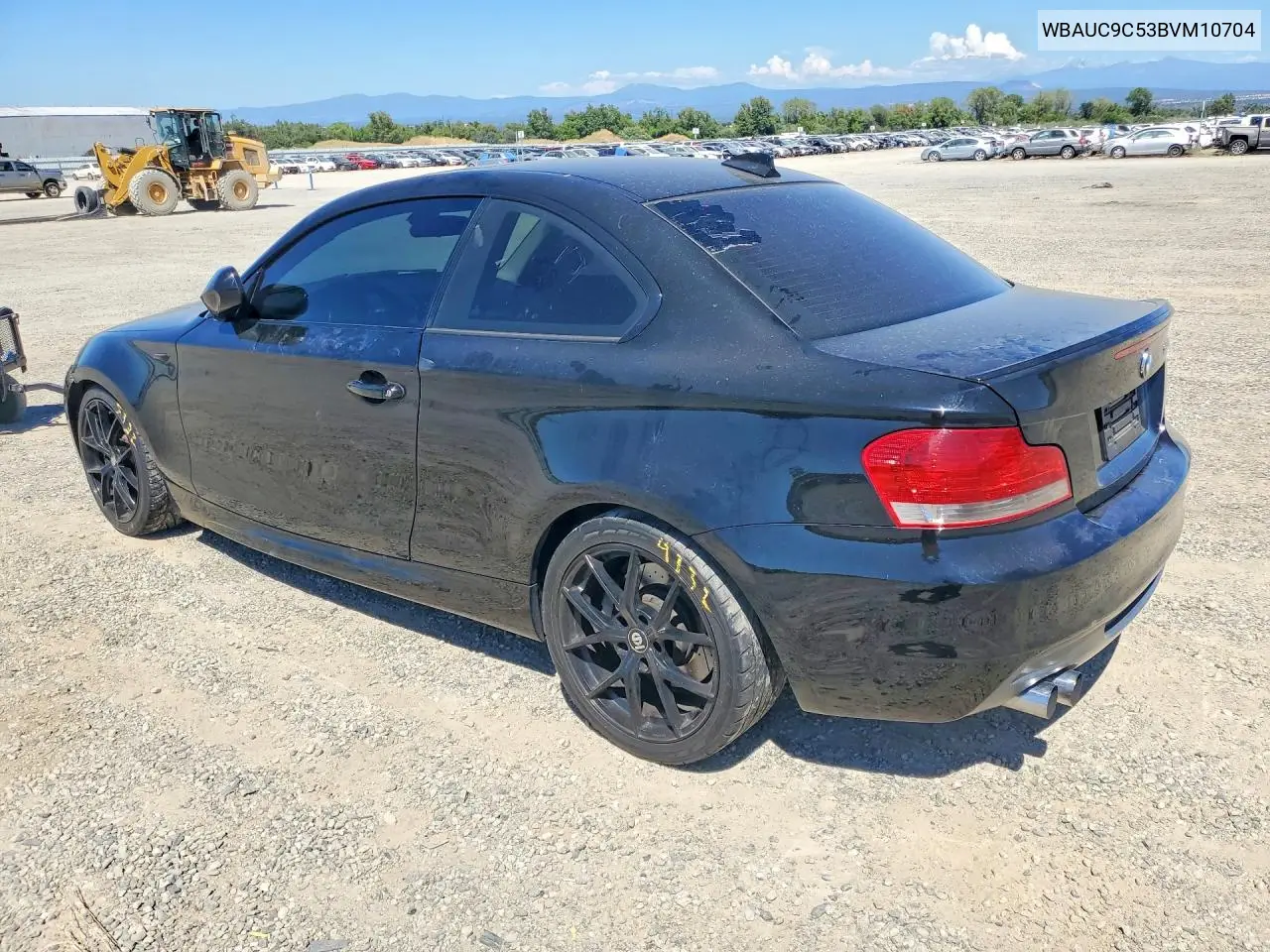 2011 BMW 135 I VIN: WBAUC9C53BVM10704 Lot: 85974305