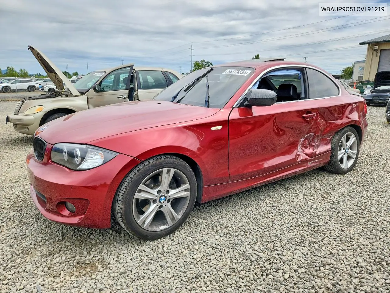 2012 BMW 128 I VIN: WBAUP9C51CVL91219 Lot: 55773836