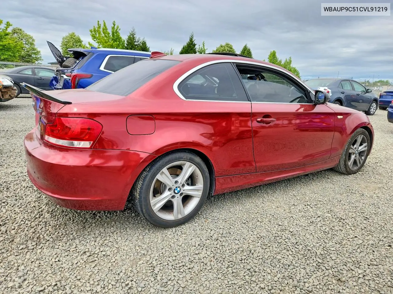 2012 BMW 128 I VIN: WBAUP9C51CVL91219 Lot: 55773836