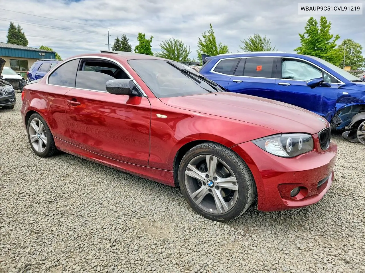 2012 BMW 128 I VIN: WBAUP9C51CVL91219 Lot: 55773836