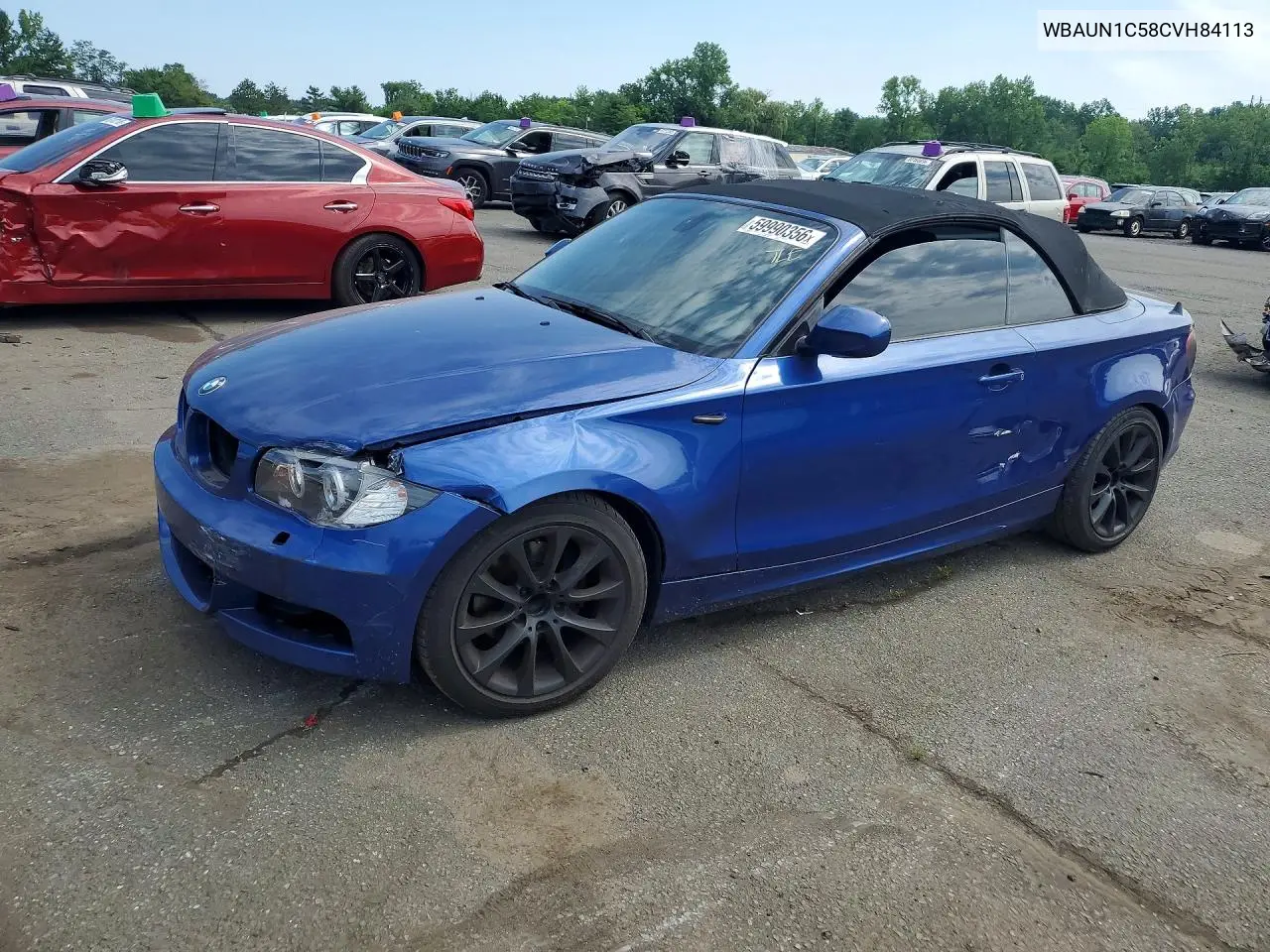 2012 BMW 128 I VIN: WBAUN1C58CVH84113 Lot: 59990356
