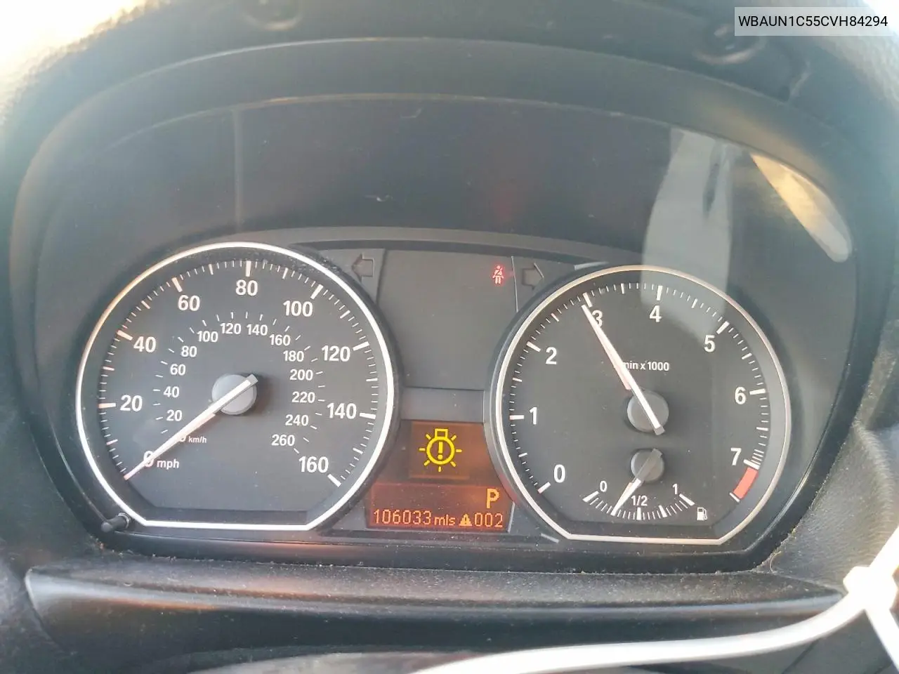 2012 BMW 128 I VIN: WBAUN1C55CVH84294 Lot: 76139615