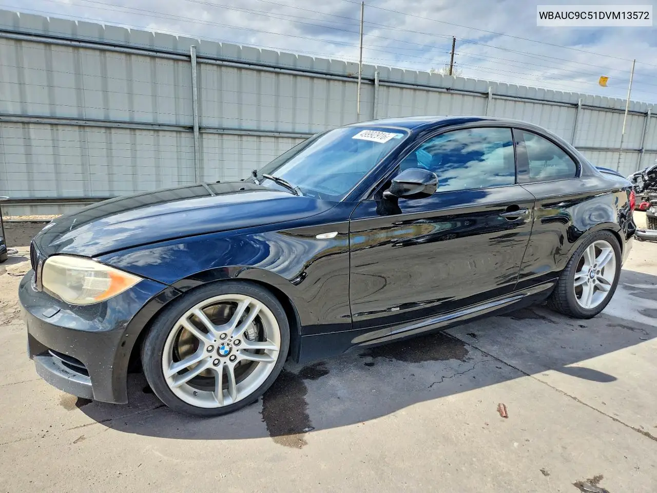 2013 BMW 135 I VIN: WBAUC9C51DVM13572 Lot: 49992916