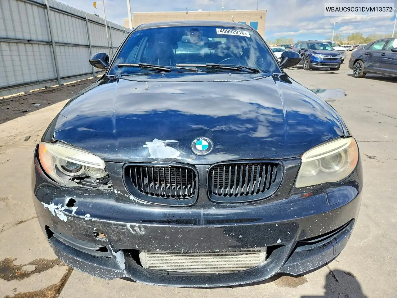 2013 BMW 135 I VIN: WBAUC9C51DVM13572 Lot: 49992916
