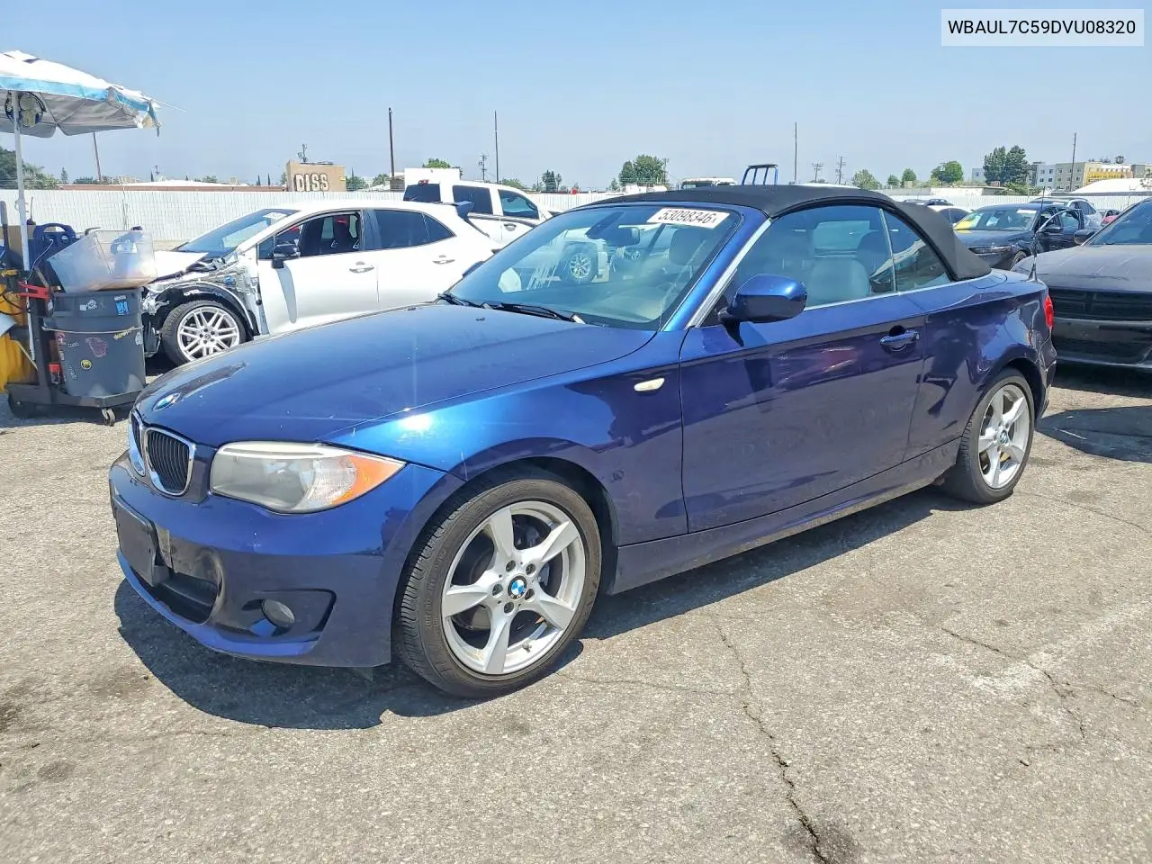 2013 BMW 128 I VIN: WBAUL7C59DVU08320 Lot: 53098346
