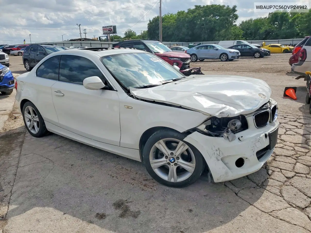 2013 BMW 128 I VIN: WBAUP7C56DVP24942 Lot: 54344566