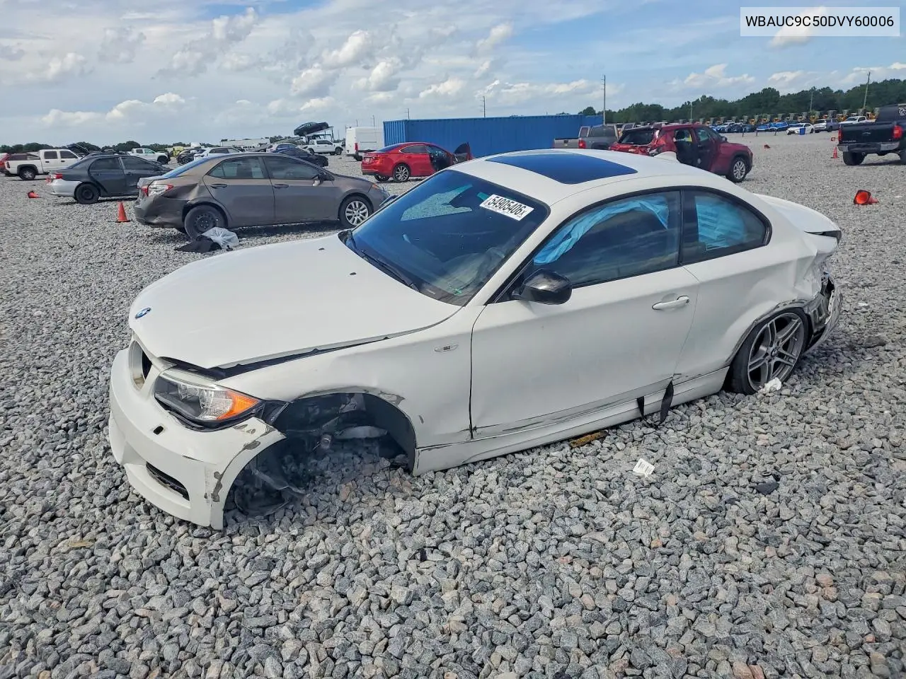 2013 BMW 135 I VIN: WBAUC9C50DVY60006 Lot: 54905406