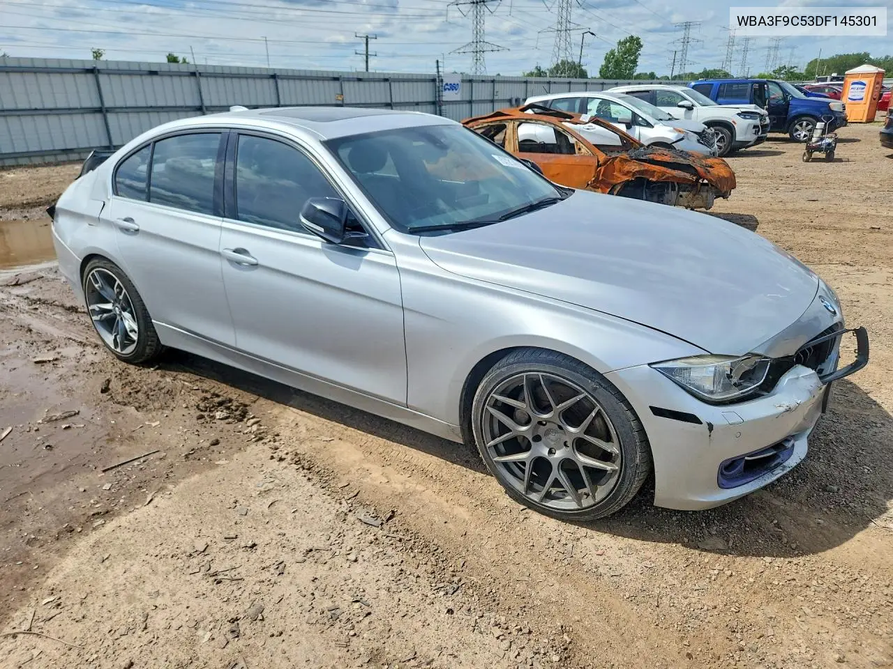 2013 BMW Activehybrid 3 VIN: WBA3F9C53DF145301 Lot: 57214616