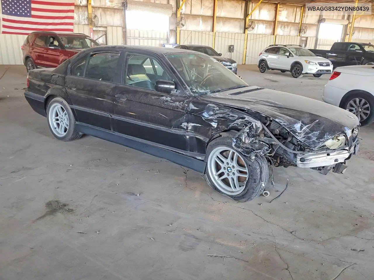 2000 BMW 740 I Automatic VIN: WBAGG8342YDN80439 Lot: 55021386