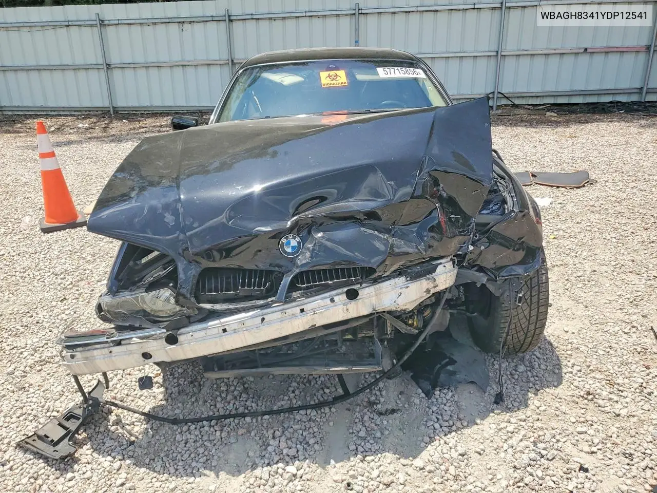 2000 BMW 740 Il VIN: WBAGH8341YDP12541 Lot: 57715856