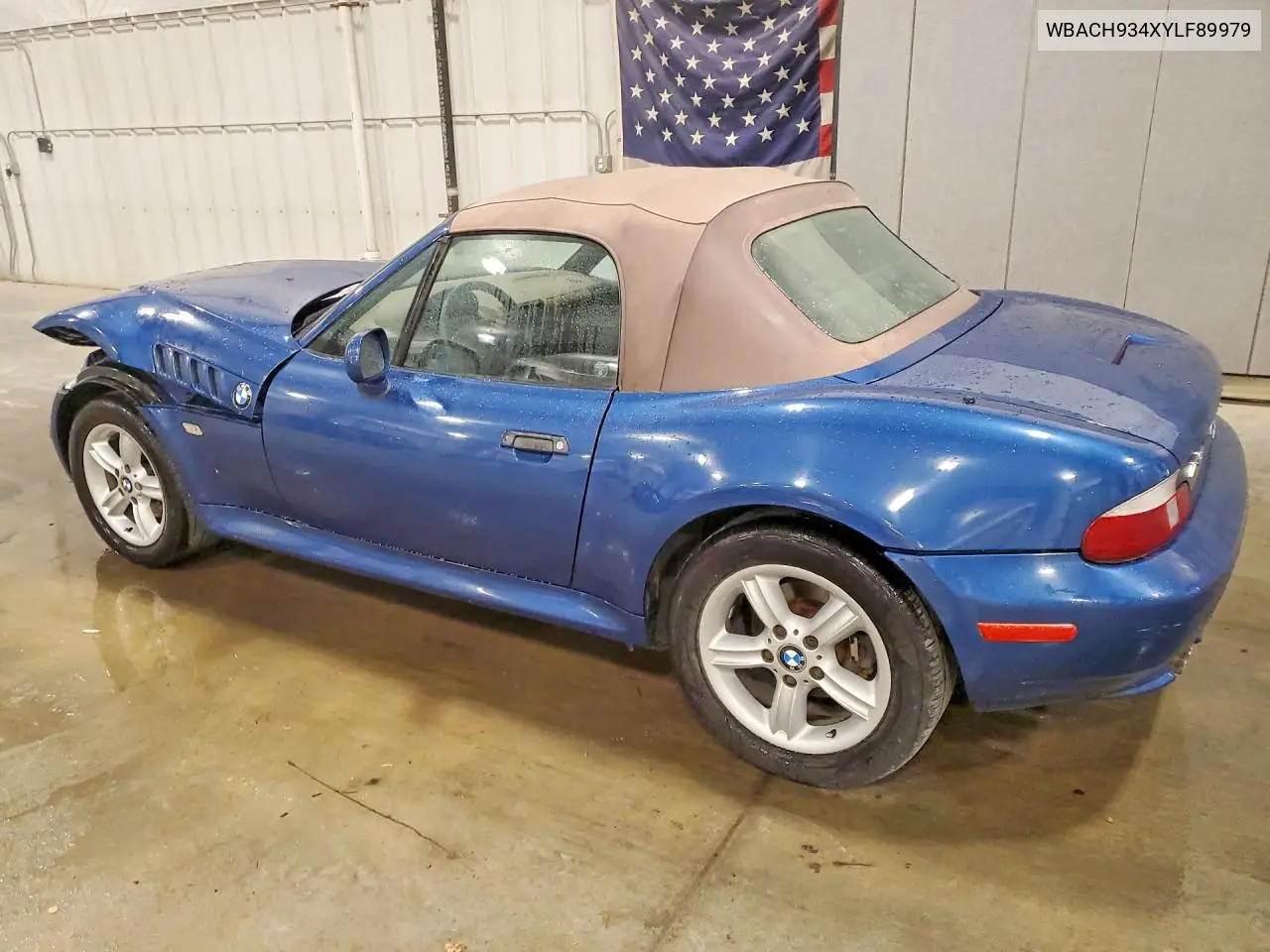 2000 BMW Z3 2.3 VIN: WBACH934XYLF89979 Lot: 57866586