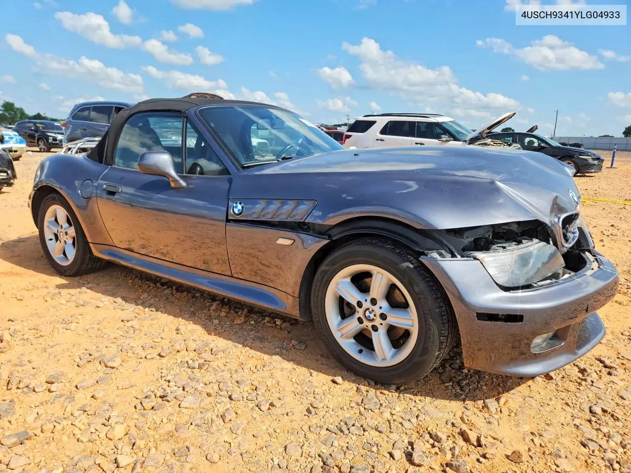 2000 BMW Z3 2.3 VIN: 4USCH9341YLG04933 Lot: 58993976