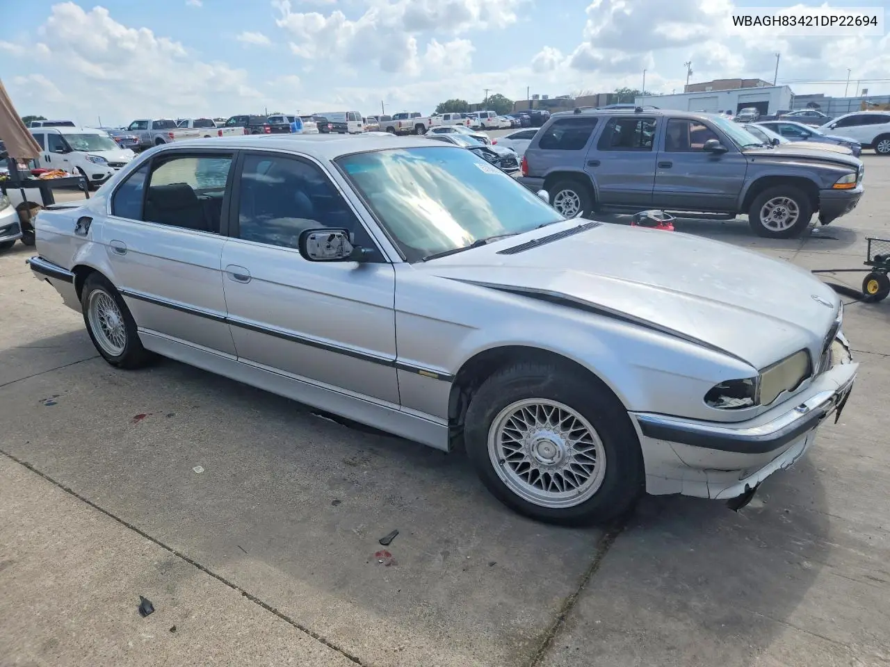 2001 BMW 740Il VIN: WBAGH83421DP22694 Lot: 57809336
