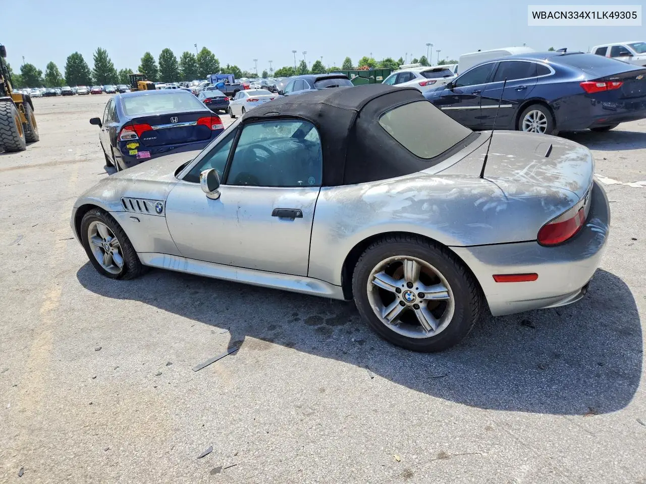 2001 BMW Z3 2.5 VIN: WBACN334X1LK49305 Lot: 58583546