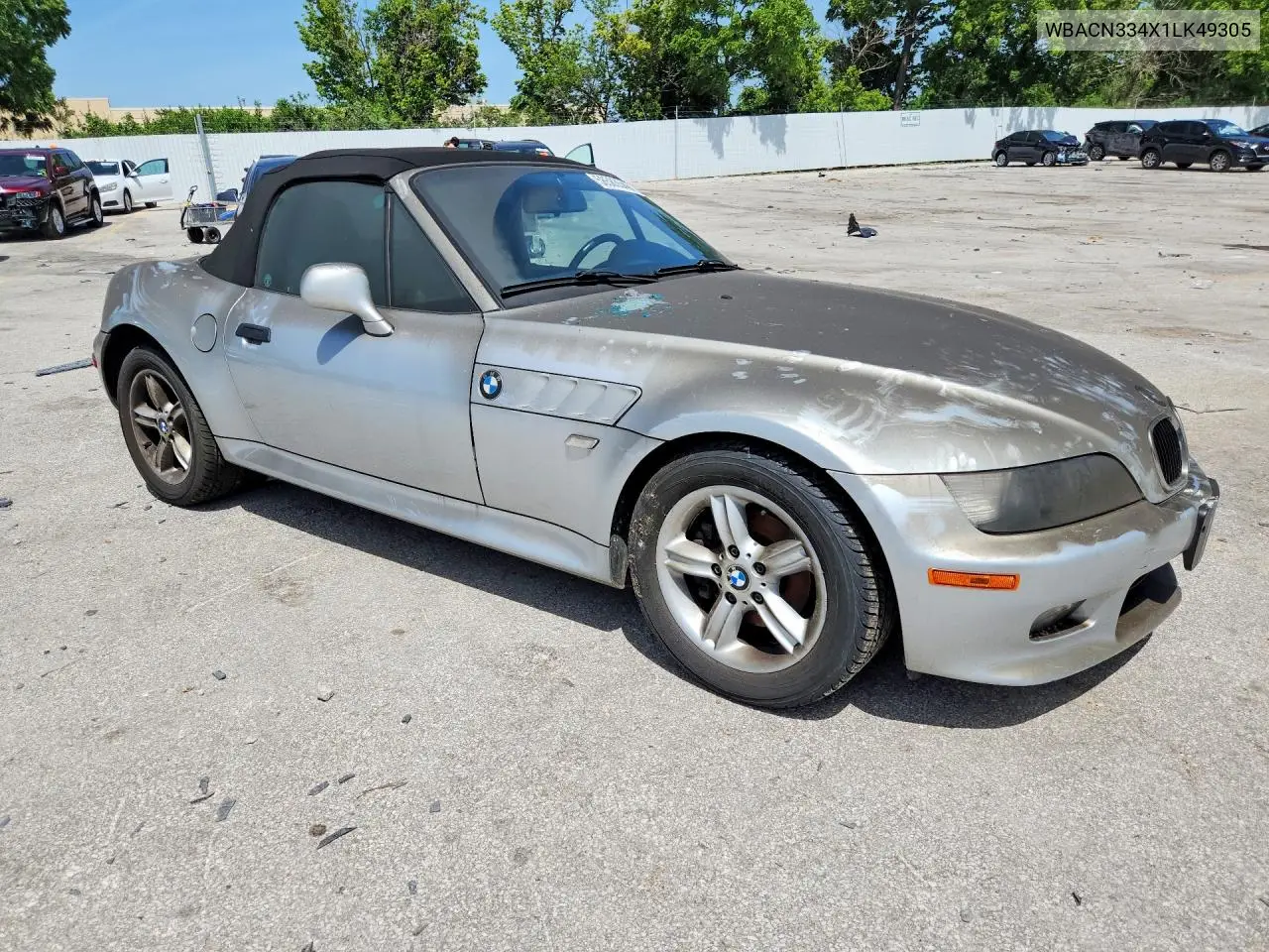 2001 BMW Z3 2.5 VIN: WBACN334X1LK49305 Lot: 58583546