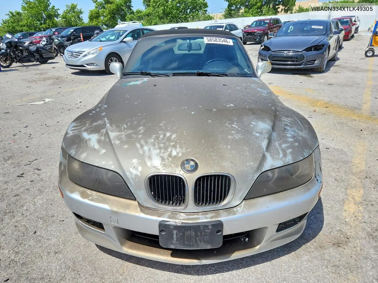 2001 BMW Z3 2.5 VIN: WBACN334X1LK49305 Lot: 58583546