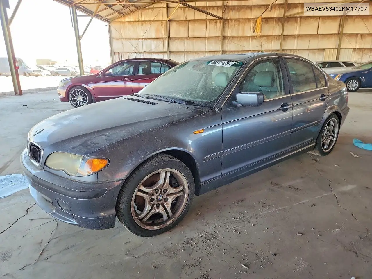 2002 BMW 330 I VIN: WBAEV53402KM17707 Lot: 55374436
