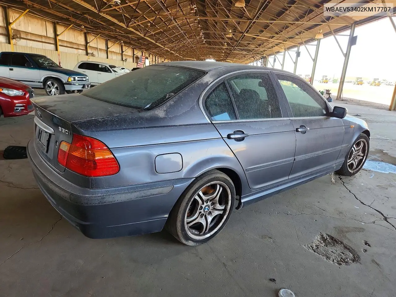 2002 BMW 330 I VIN: WBAEV53402KM17707 Lot: 55374436