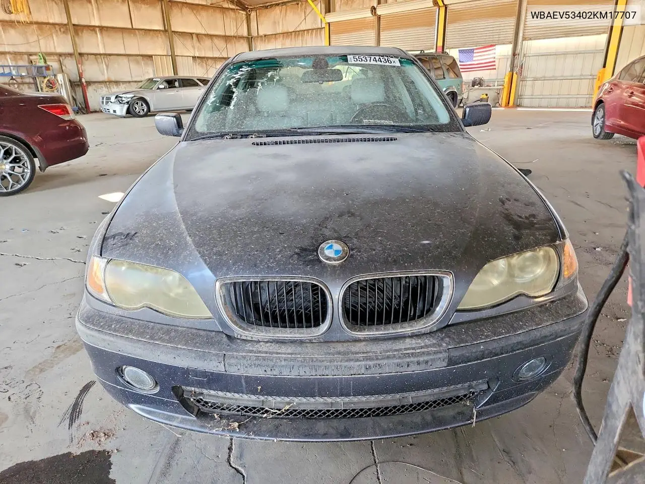 2002 BMW 330 I VIN: WBAEV53402KM17707 Lot: 55374436