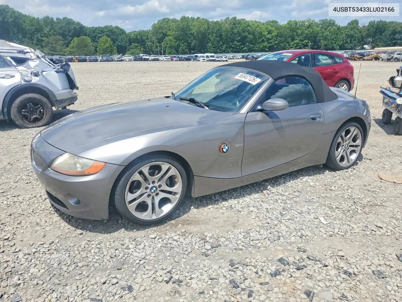 2003 BMW Z4 3.0 VIN: 4USBT53433LU02166 Lot: 56947126