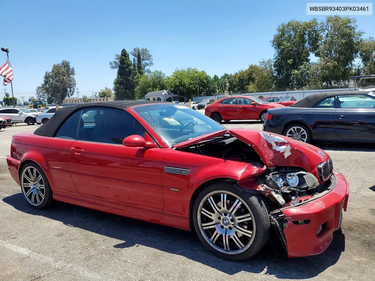 2003 BMW M3 VIN: WBSBR93403PK03461 Lot: 57659456