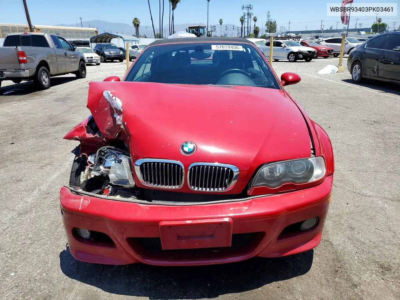 2003 BMW M3 VIN: WBSBR93403PK03461 Lot: 57659456