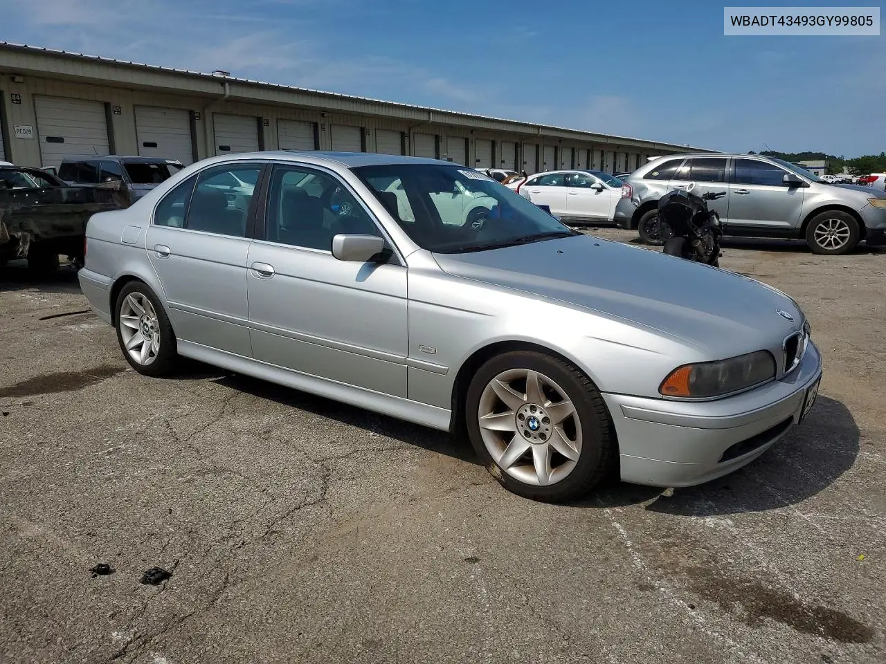2003 BMW 525 I Automatic VIN: WBADT43493GY99805 Lot: 61309776