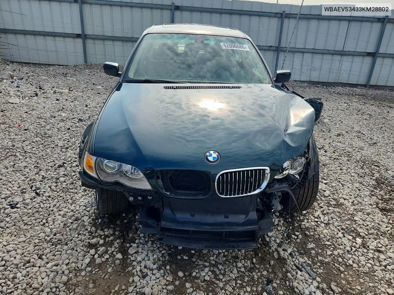 2003 BMW 330 I VIN: WBAEV53433KM28802 Lot: 62096686