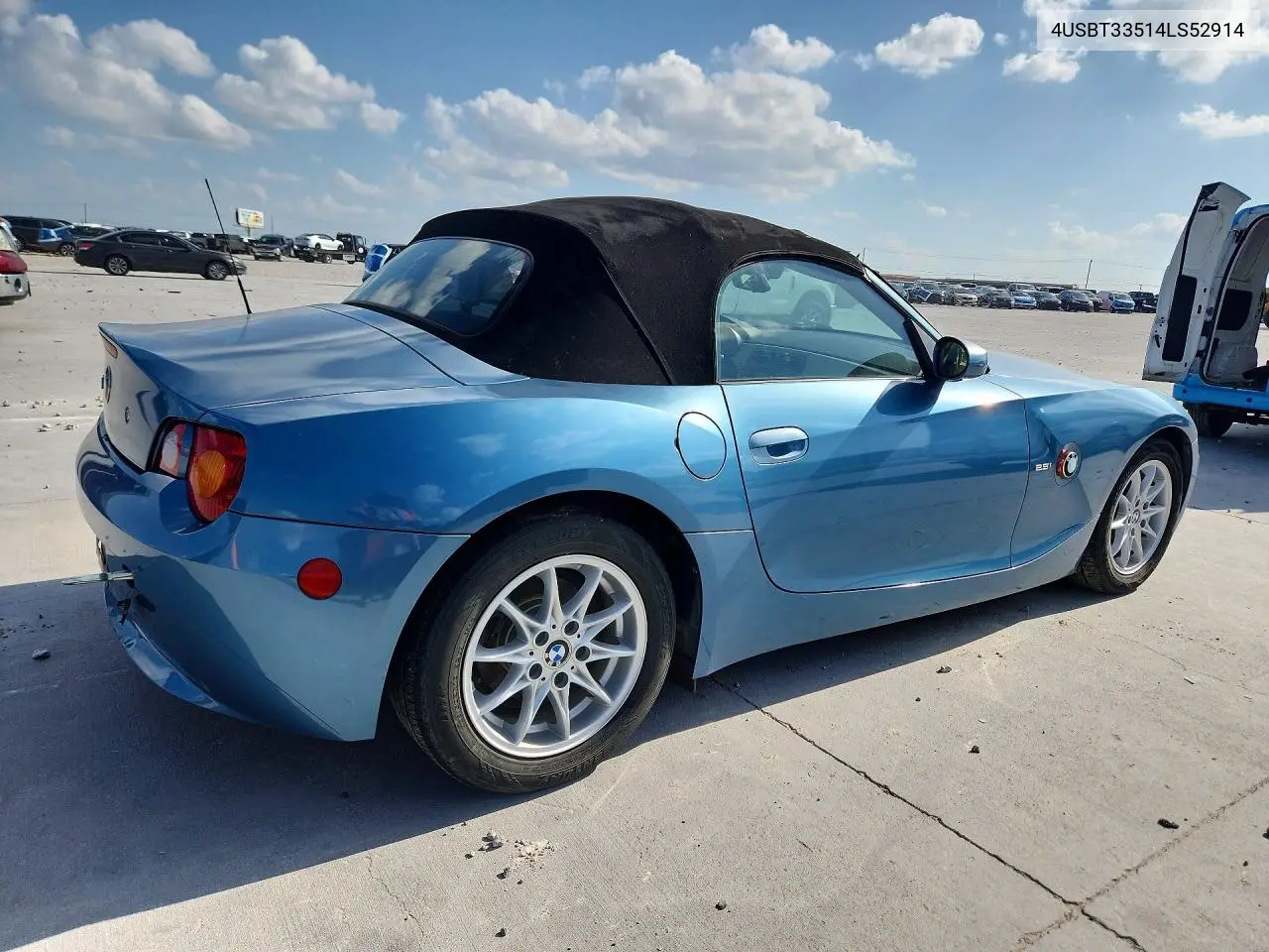 2004 BMW Z4 2.5 VIN: 4USBT33514LS52914 Lot: 56679206
