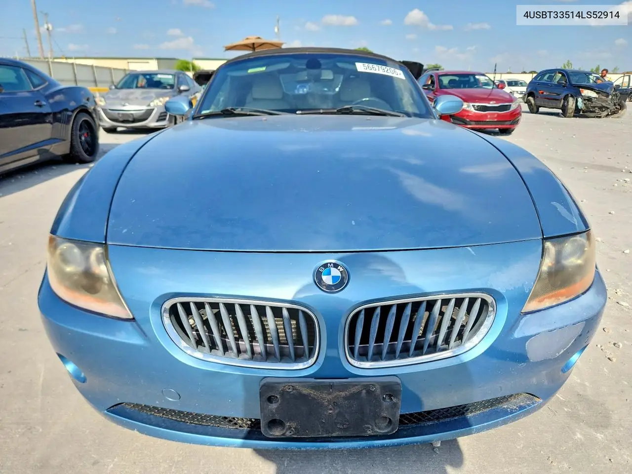 2004 BMW Z4 2.5 VIN: 4USBT33514LS52914 Lot: 56679206