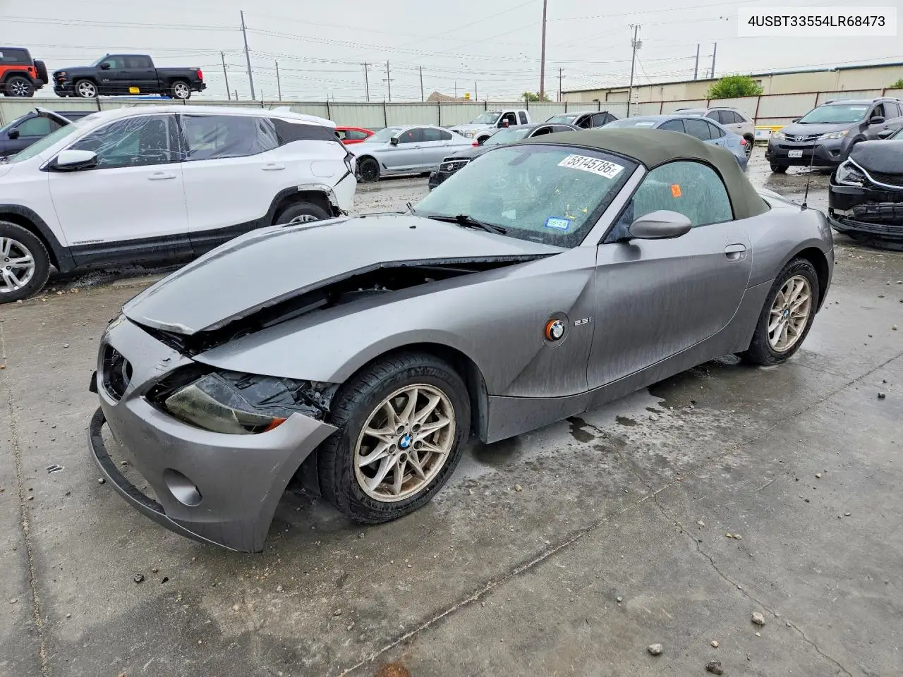 2004 BMW Z4 2.5 VIN: 4USBT33554LR68473 Lot: 58145786